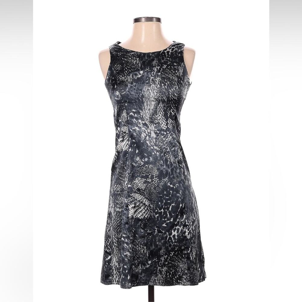 Bianco Ballo gunmetal grey patterned cocktail party dress, 36 or XS - Picture 1 of 7